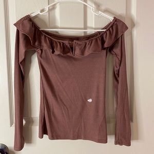 AEROPOSTALE OFF THE SHOULDER LONG SLEEVE